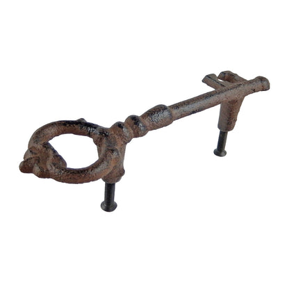 Rustic Cast Iron Metal Skeleton Key Cabinet Door Handle Drawer Pull 5 1/2 inch