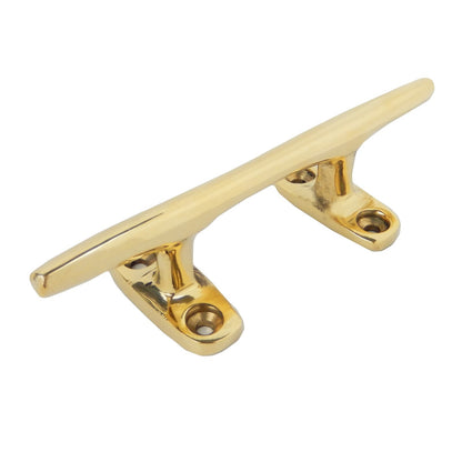 Small Polished Brass Boat Cleat Wall Hook Coat Towel Hanger Handle Pull 4 3/8 in