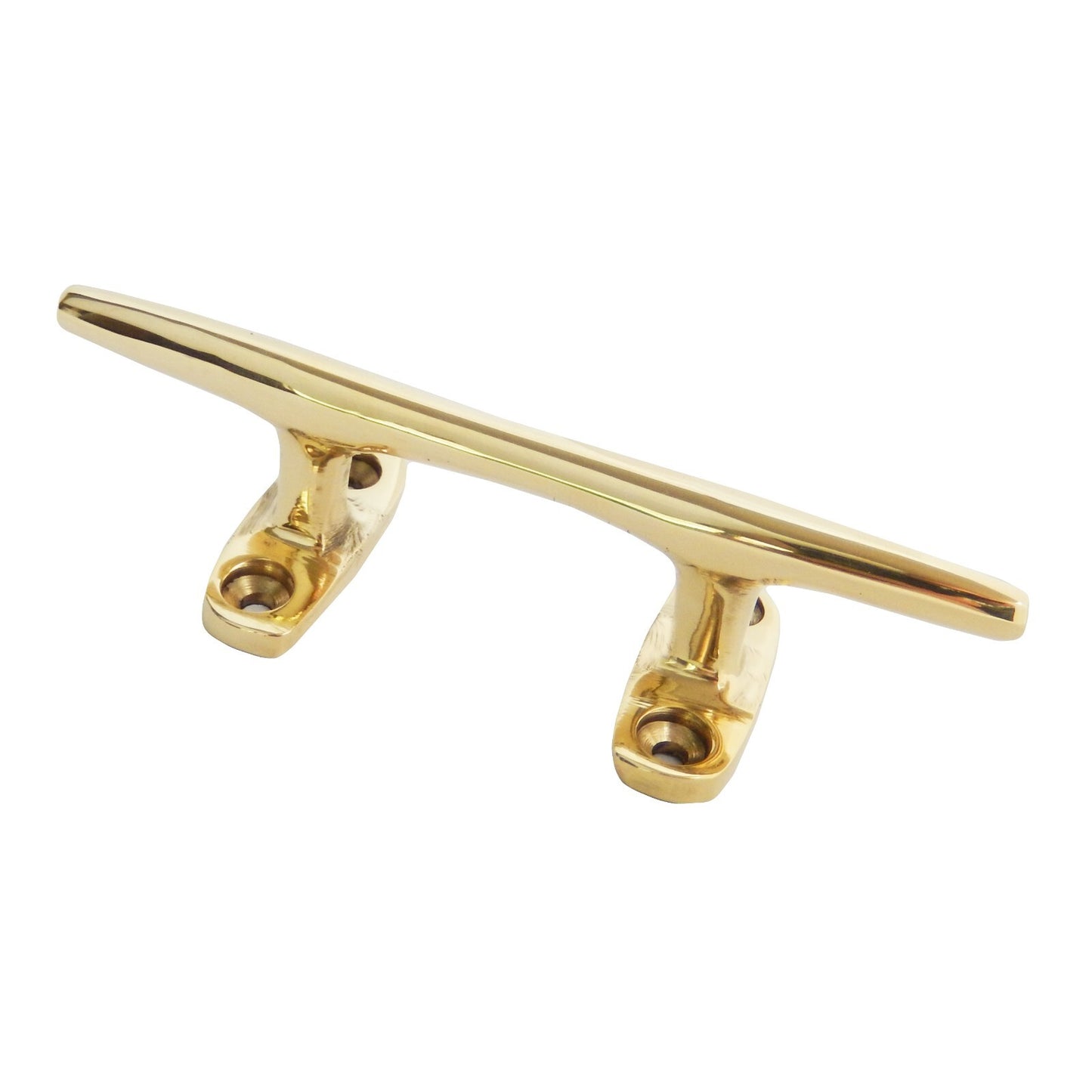 Small Polished Brass Boat Cleat Wall Hook Coat Towel Hanger Handle Pull 4 3/8 in