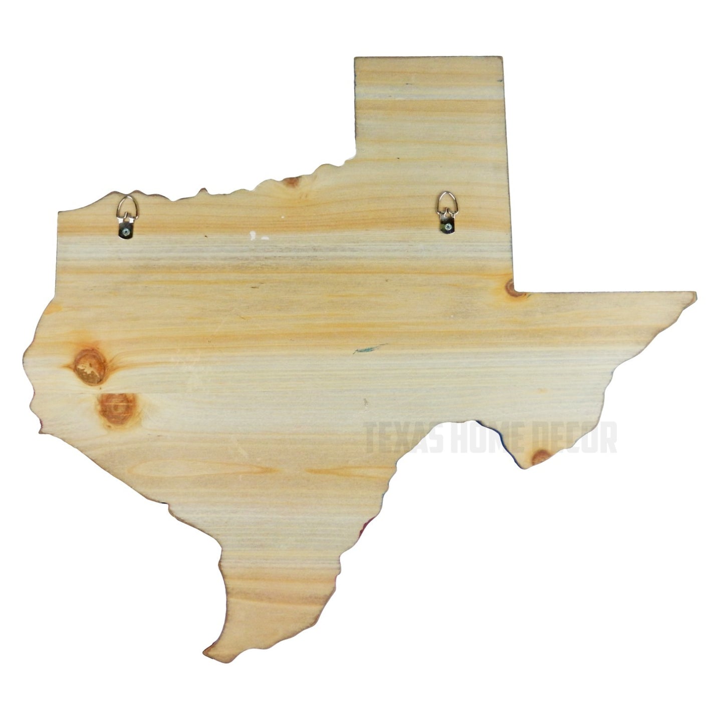 Rustic Distressed Wood Texas Flag Map Outline Wall Decor Hand Painted 18.5 inch