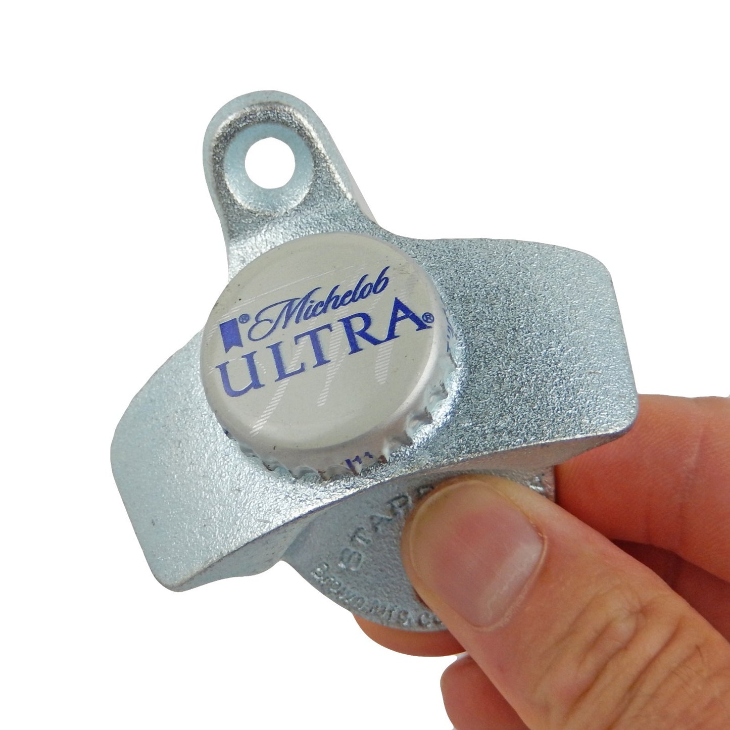 Starr X Michelob Ultra Cap Cast Iron Beer Bottle Opener Wall Mounted Zinc Plated