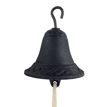 Cast Iron Helm Welcome Dinner Bell Wall Mounted Nautical Beach House Decor