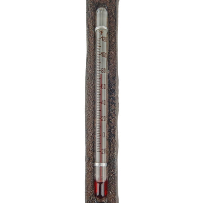 Cast Iron Wrench Shaped Garden Thermometer Mechanic Man Cave Decor Rustic Brown