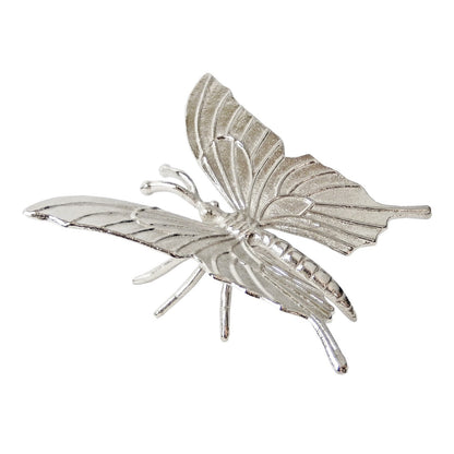 Cast Aluminum Metal Butterfly Figurine Shelf Sitter Garden Yard Decor 7.25 inch