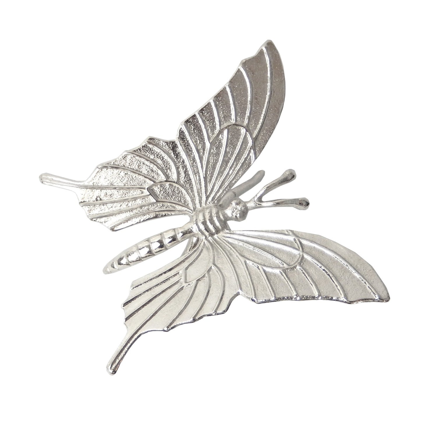 Cast Aluminum Metal Butterfly Figurine Shelf Sitter Garden Yard Decor 7.25 inch