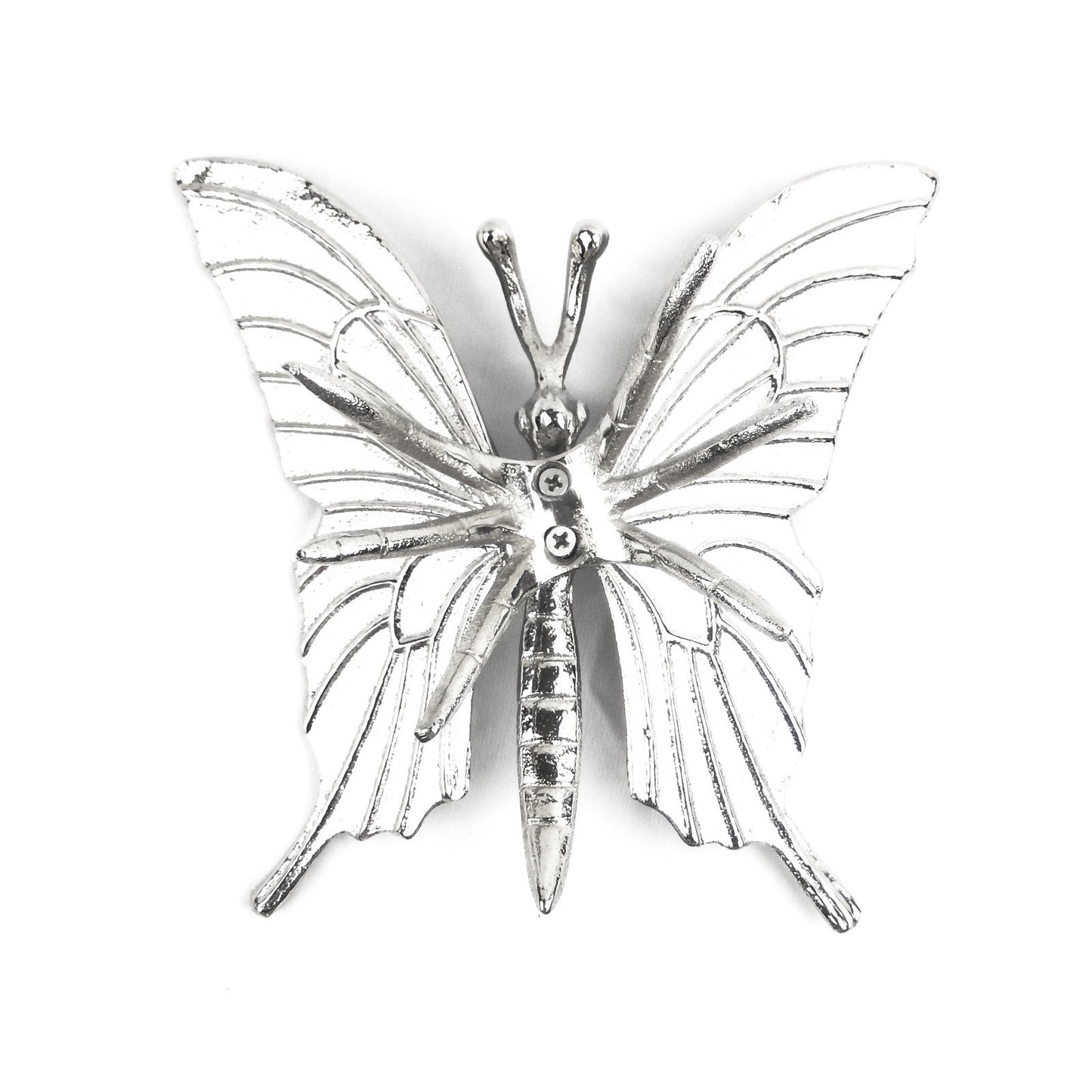 Cast Aluminum Metal Butterfly Figurine Shelf Sitter Garden Yard Decor 7.25 inch