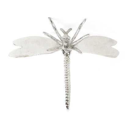Large Cast Aluminum Dragonfly Figurine Shelf Sitter Garden Yard Decor 11.5 inch