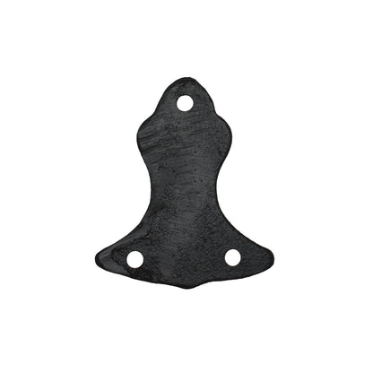 Cast Iron Fancy Black Wall Hook Towel Coat Hat Purse Behind Door Hanger 4.25 in