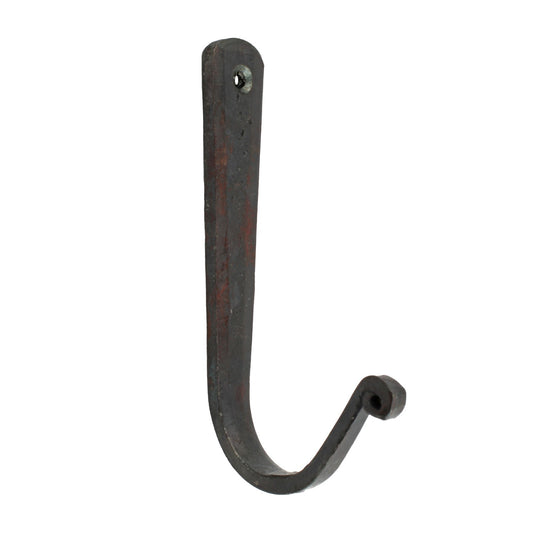 Rustic Primitive Simple Hand Forged Iron Metal Wall Hook Key Coat Hanger 4 inch