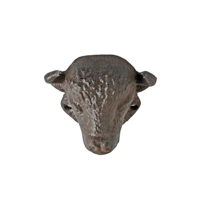 Rustic Cast Iron Buffalo Bison Beer Soda Bottle Opener Wall Mount Antique Brown
