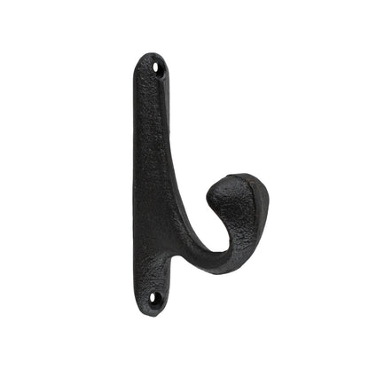 Matte Black Cast Iron Simple Wall Hook Door Robe Key Towel Coat Hanger 4 inch