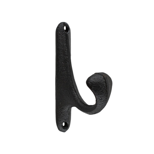 Matte Black Cast Iron Simple Wall Hook Door Robe Key Towel Coat Hanger 4 inch