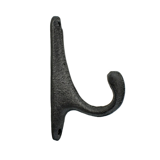 Matte Black Cast Iron Simple Wall Hook Door Robe Key Towel Coat Hanger 4 inch