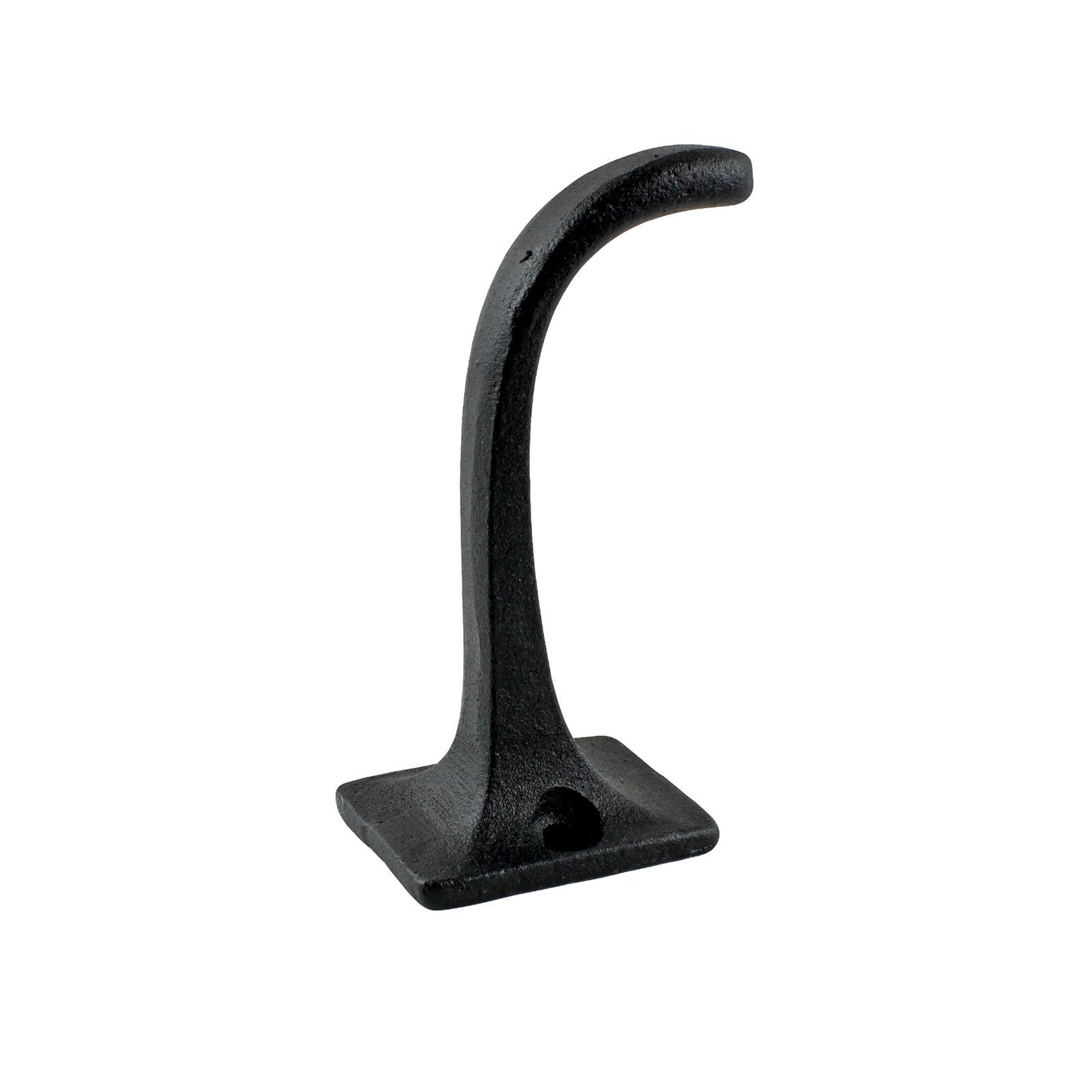 Matte Black Simple Wall Hook Cast Iron Door Robe Key Towel Coat Hanger 2 3/4 in