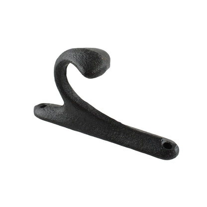 Matte Black Cast Iron Simple Wall Hook Door Robe Key Towel Coat Hanger 4 inch