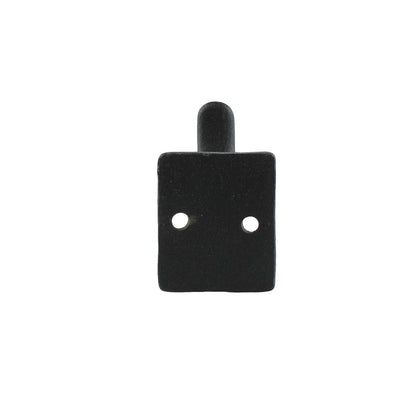 Matte Black Simple Wall Hook Cast Iron Door Robe Key Towel Coat Hanger 2 3/4 in