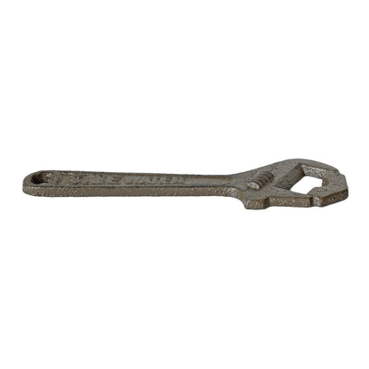 Save Water Adjustable Wrench Beer Bottle Opener Handheld Man Cave Garage Decor