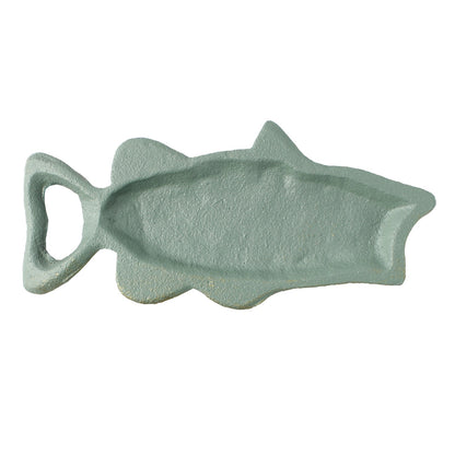 Cast Iron Large Mouth Bass Tail Beer Bottle Opener Handheld Boat House Bar Decor