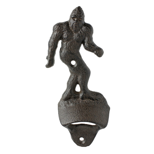 Rustic Sasquatch Bigfoot Beer Soda Bottle Opener Wall Mounted Man Cave Bar Decor