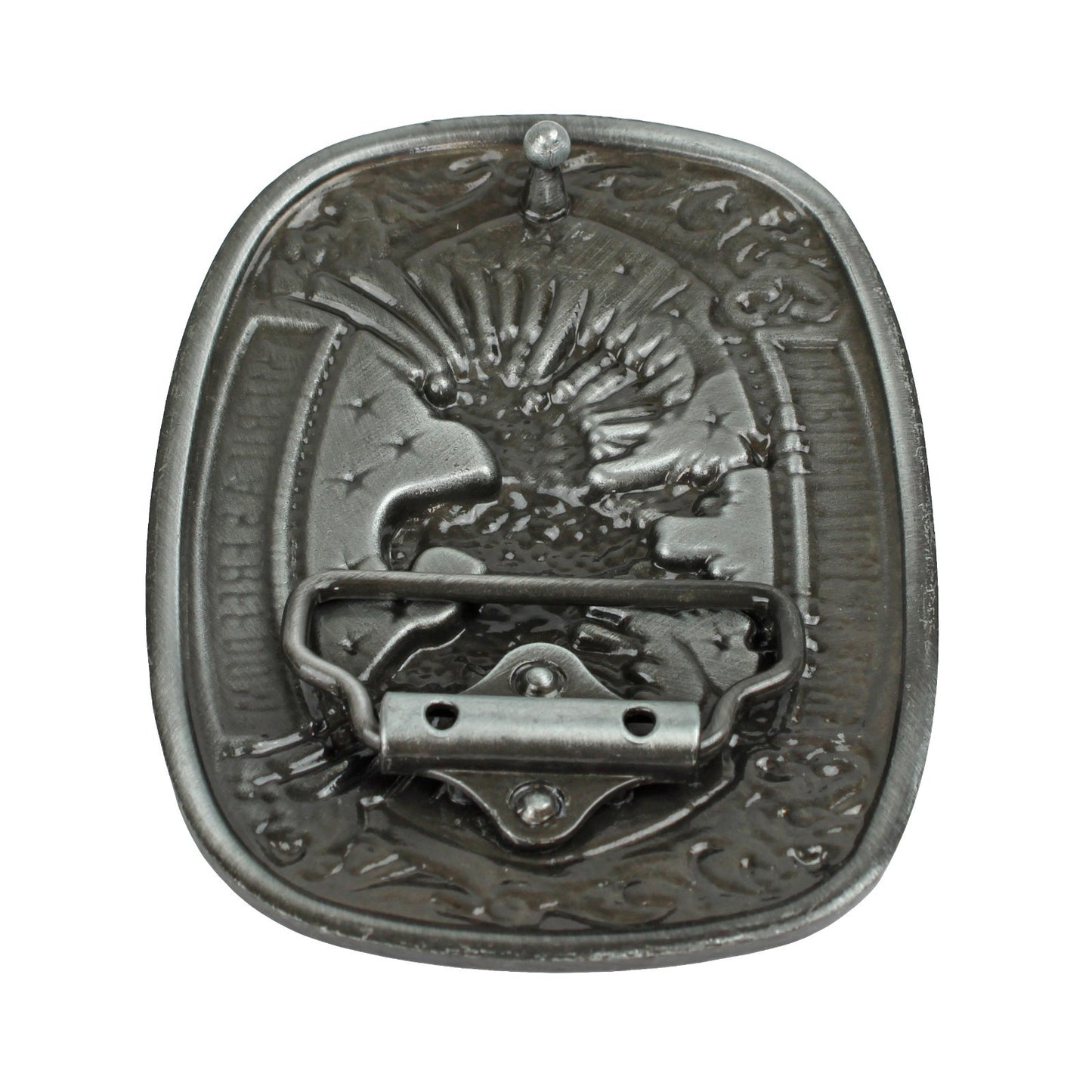 America's Freedom 2nd Amendment Eagle Belt Buckle Antique Silver Fits 1.5" Belts