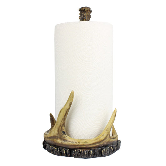 Deer Antler Kitchen Table Top Paper Towel Roll Holder Rustic Cabin Lodge Decor