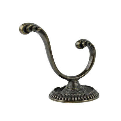 Metal Vines Double Wall Hook Door Robe Towel Coat Hanger Brushed Gold 3 inch