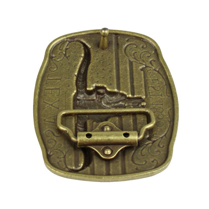 American Flag Texas 1836 Longhorn Belt Buckle Antique Bronze Fits 1.5 inch Belts