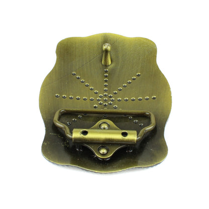 Western Cowgirl Women's Floral Belt Buckle Antique Bronze Fits 1.5 inch Belts