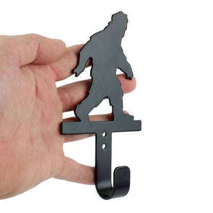 Black Metal Sasquatch Big Foot Wall Hook Key Towel Coat Robe Door Leash Hanger