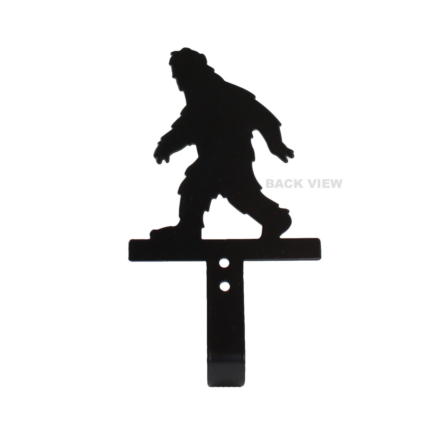 Black Metal Sasquatch Big Foot Wall Hook Key Towel Coat Robe Door Leash Hanger