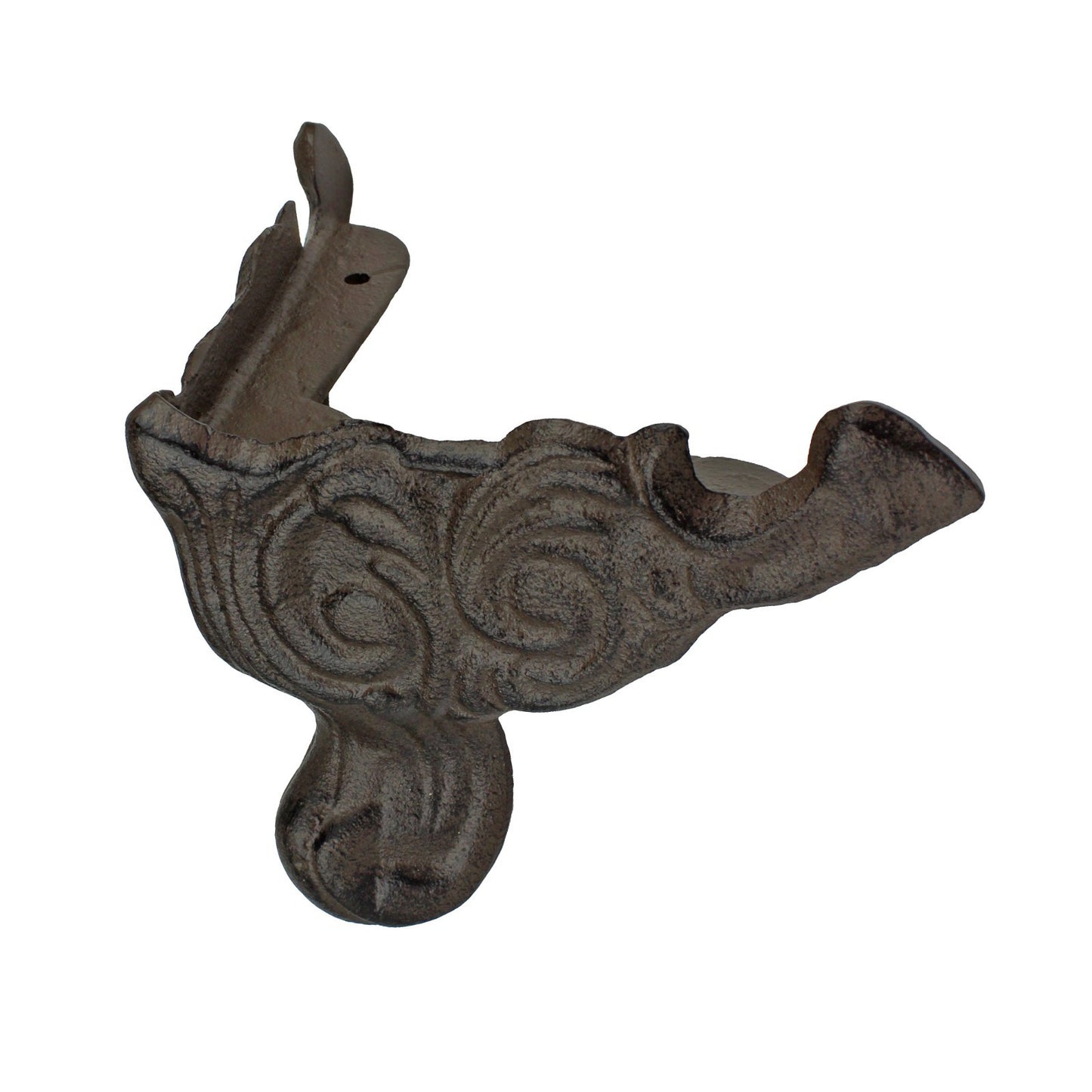 Cast Iron Ornate Rustic Furniture Stove Chest Corner Bracket Foot Leg 5 3/4 inch