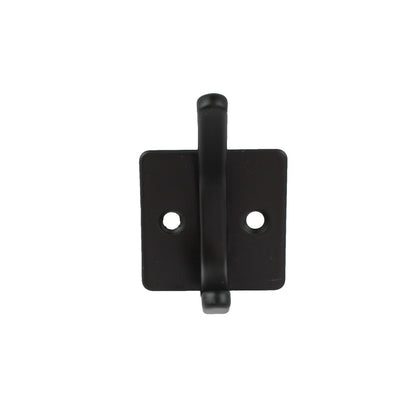 Matte Black Metal Double Wall Hook Behind The Door Towel Coat Key Robe Hanger