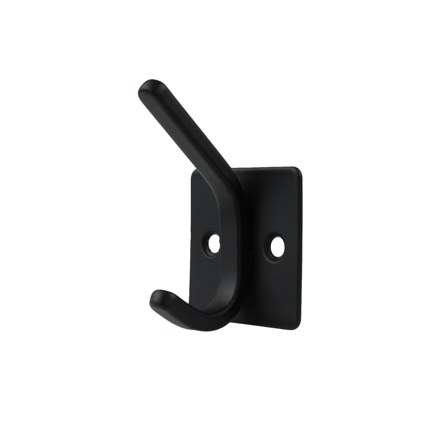 Matte Black Metal Double Wall Hook Behind The Door Towel Coat Key Robe Hanger