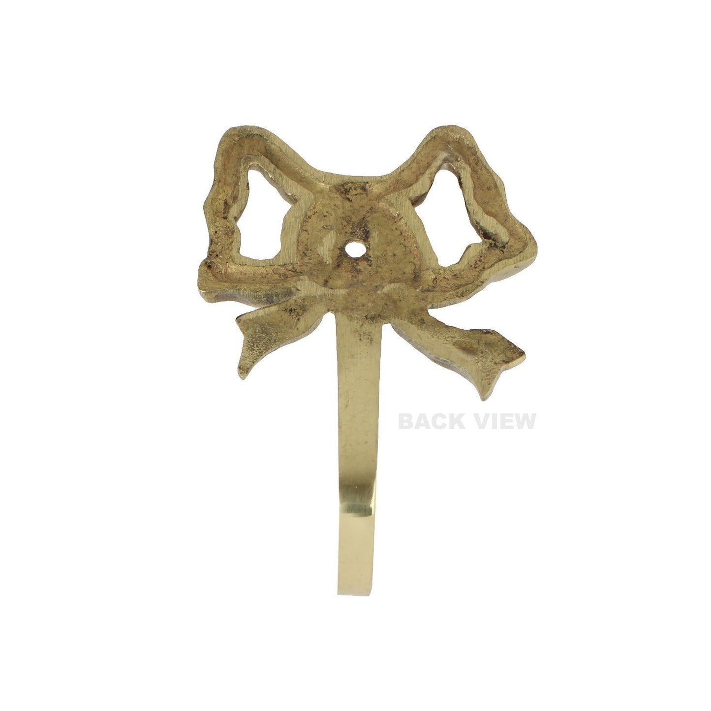 Small Tiny Gold Metal Butterfly Bow Wall Hook Key Jewelry Necklace Hanger 3 inch