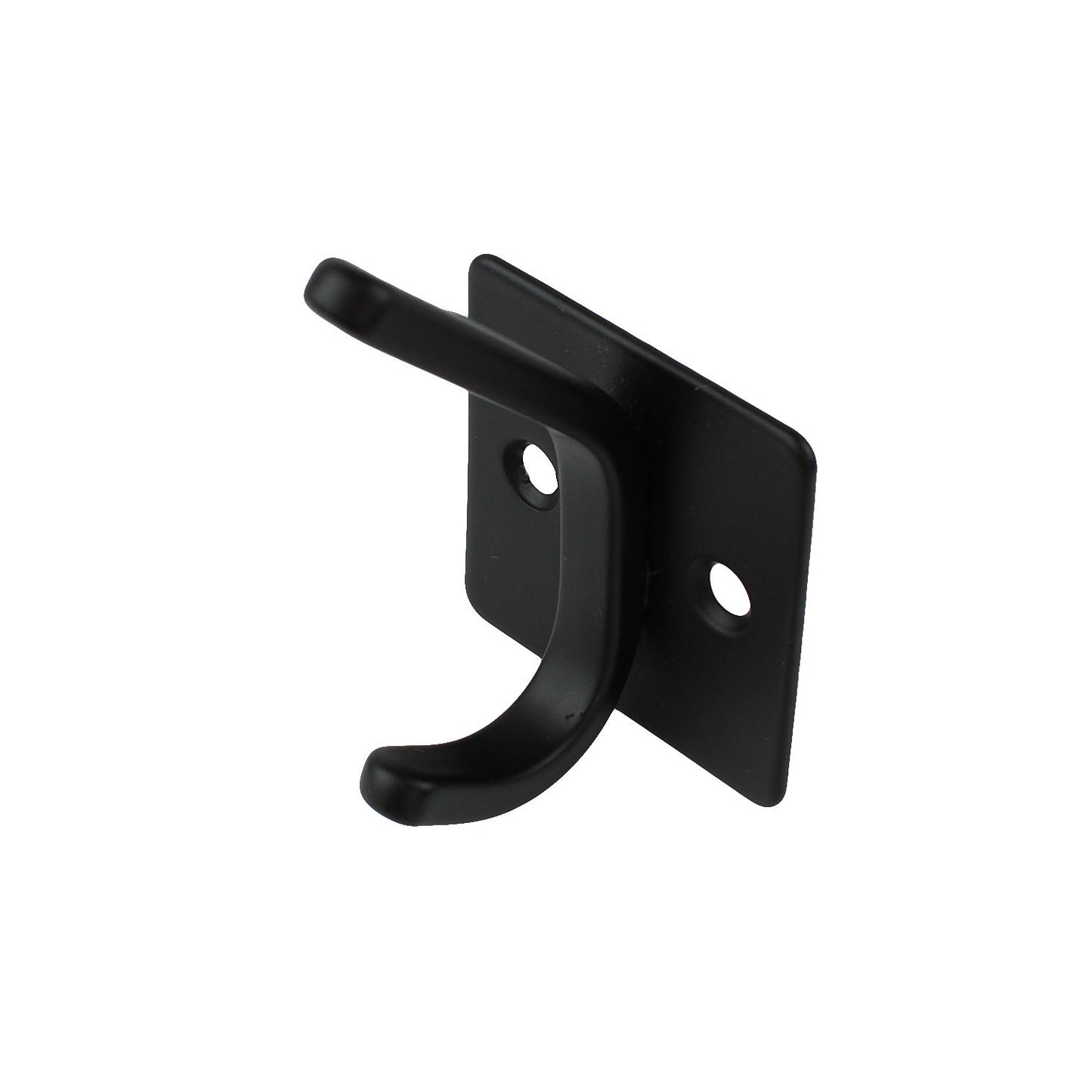 Matte Black Metal Double Wall Hook Behind The Door Towel Coat Key Robe Hanger