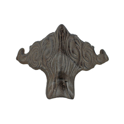 Cast Iron Ornate Rustic Furniture Stove Chest Corner Bracket Foot Leg 5 3/4 inch