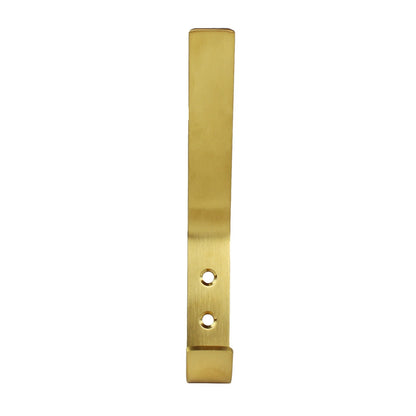 Modern Golden Flat Metal Double Wall Hook Behind The Door Towel Coat Robe Hanger