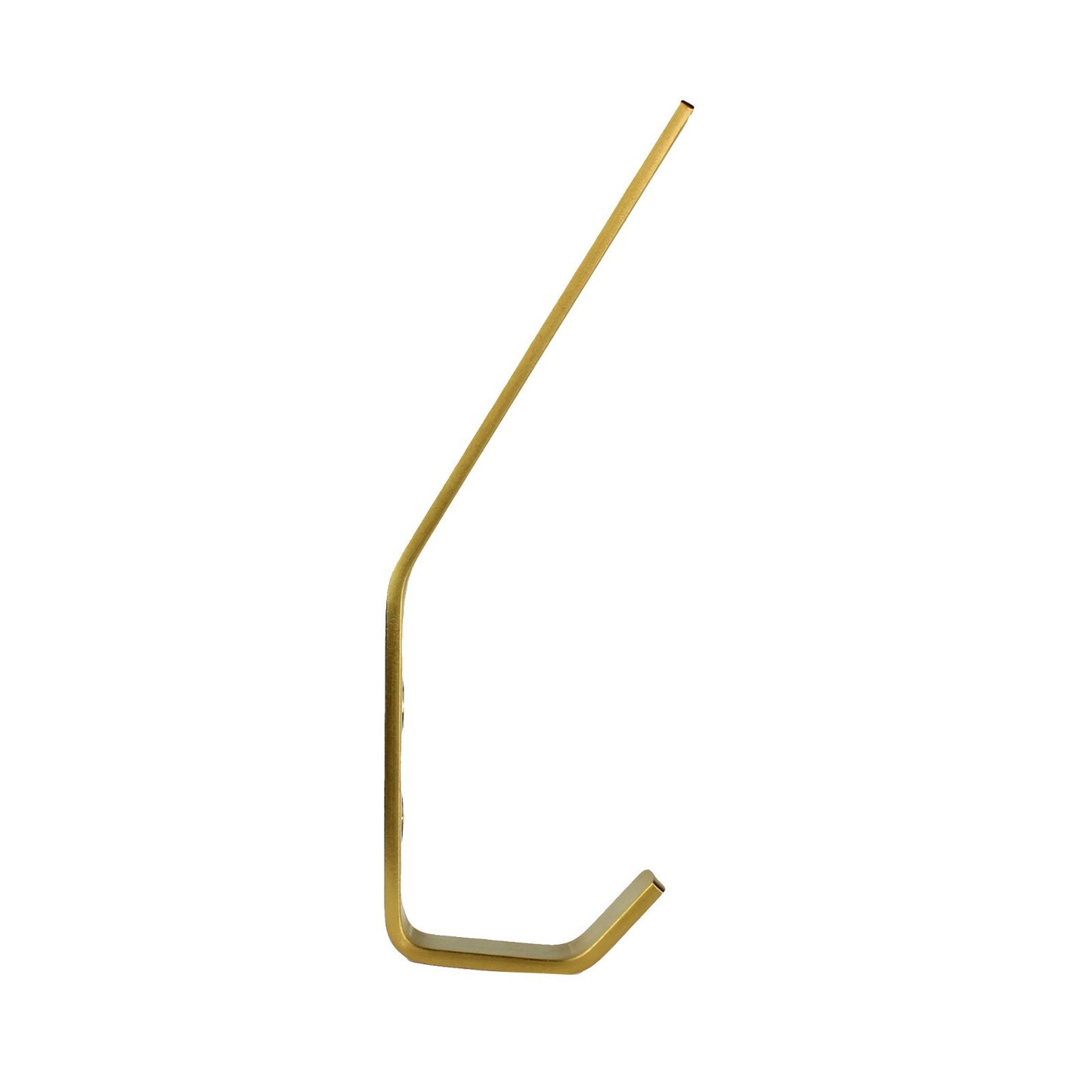 Modern Golden Flat Metal Double Wall Hook Behind The Door Towel Coat Robe Hanger