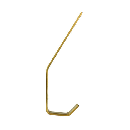 Modern Golden Flat Metal Double Wall Hook Behind The Door Towel Coat Robe Hanger