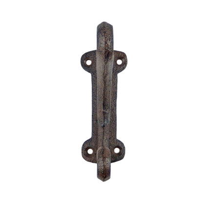 4 Cast Iron Rustic Vines Double Wall Hook Key Towel Coat Purse Door Hanger Brown