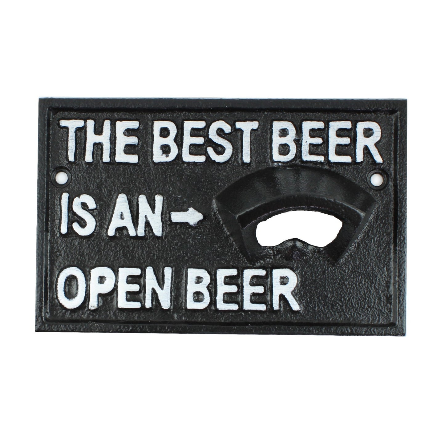 Cast Iron The Best Beer Is An Open Beer Wall Mounted Bottle Opener Bar Decor