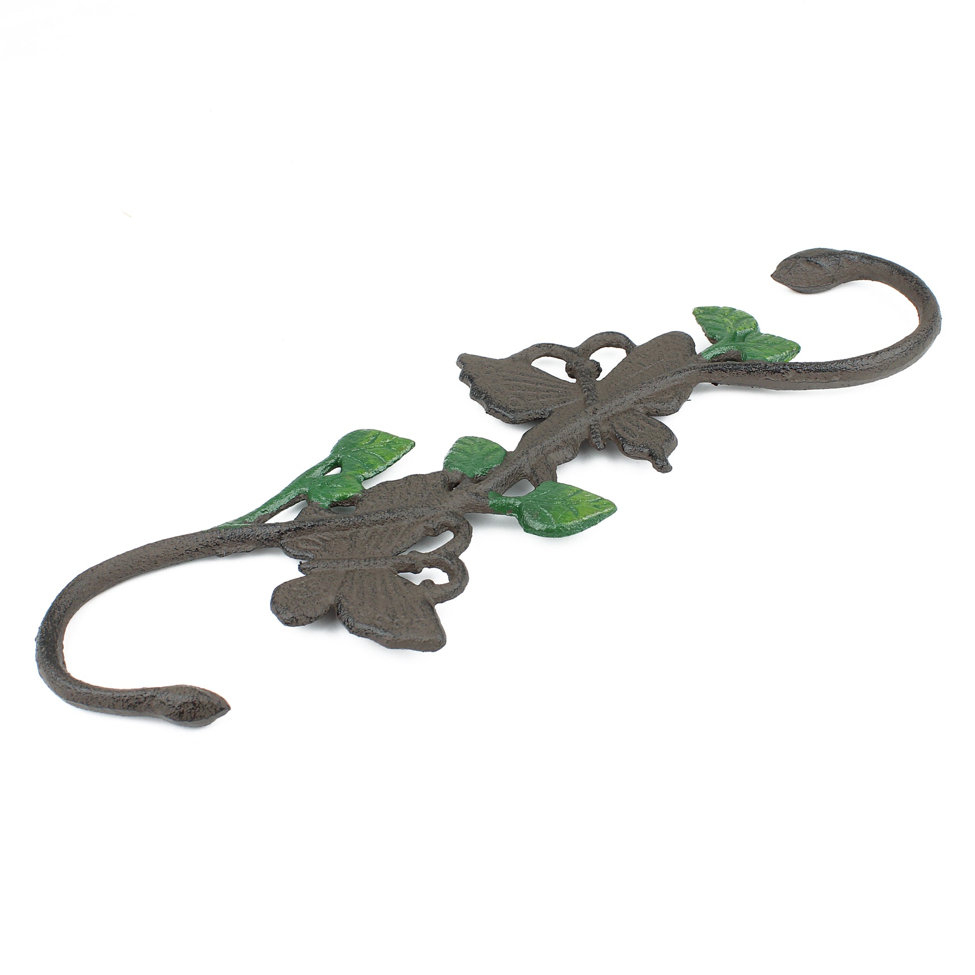 3 hook plant hanger Butterfly Plant Hanger Cast Iron S Hook Basket Holder Garden Antique S – Texas Home Decor