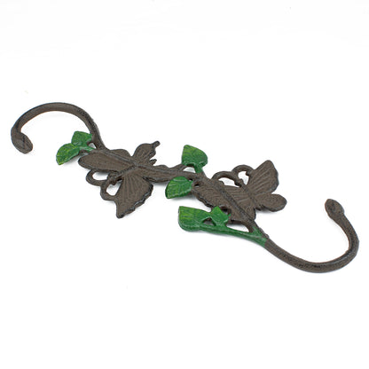 Butterfly Plant Hanger Cast Iron S Hook Basket Holder Garden Antique Style