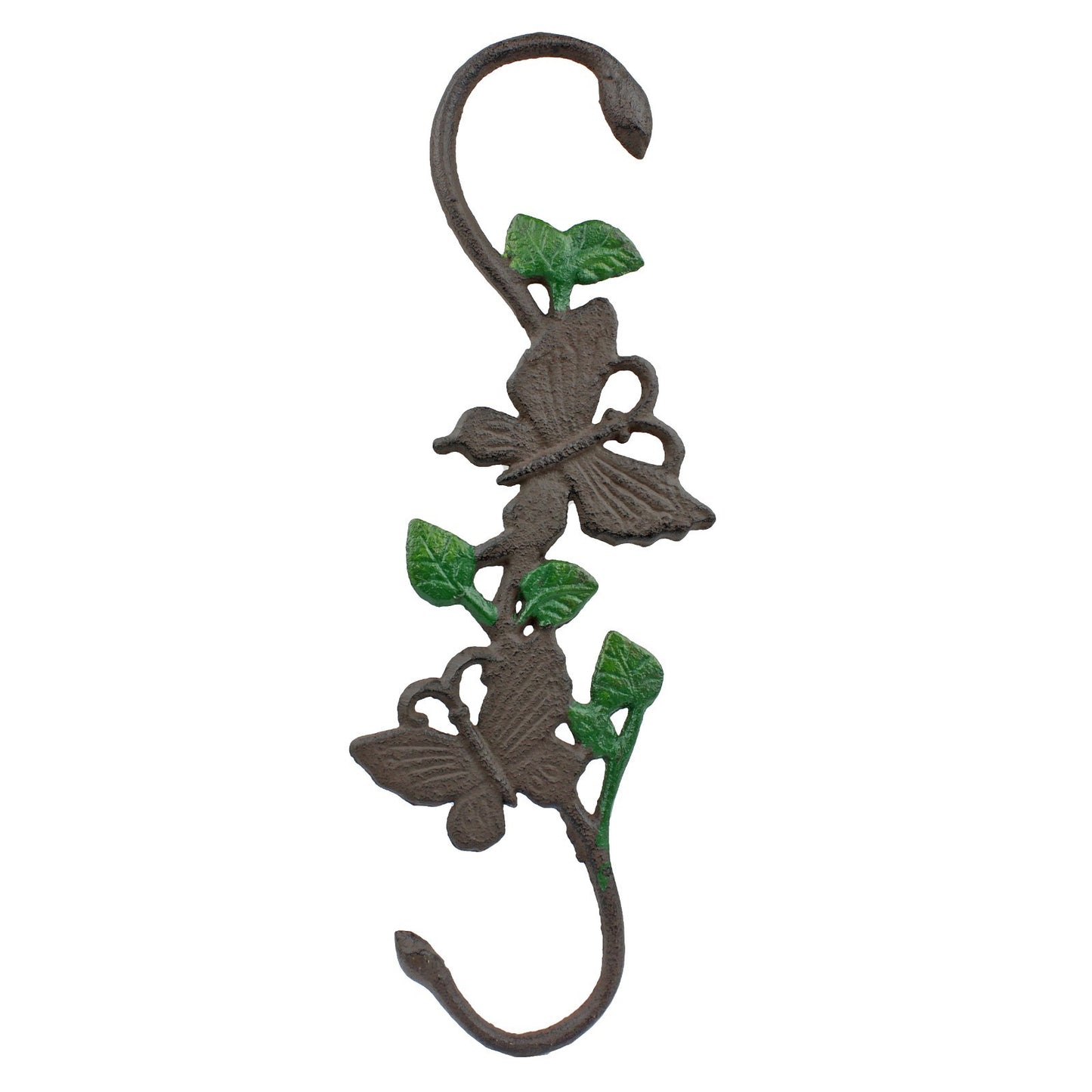 Rustic Cast Iron Butterfly & Dragonfly Set Garden Plant Hanger S Hooks 12 inch