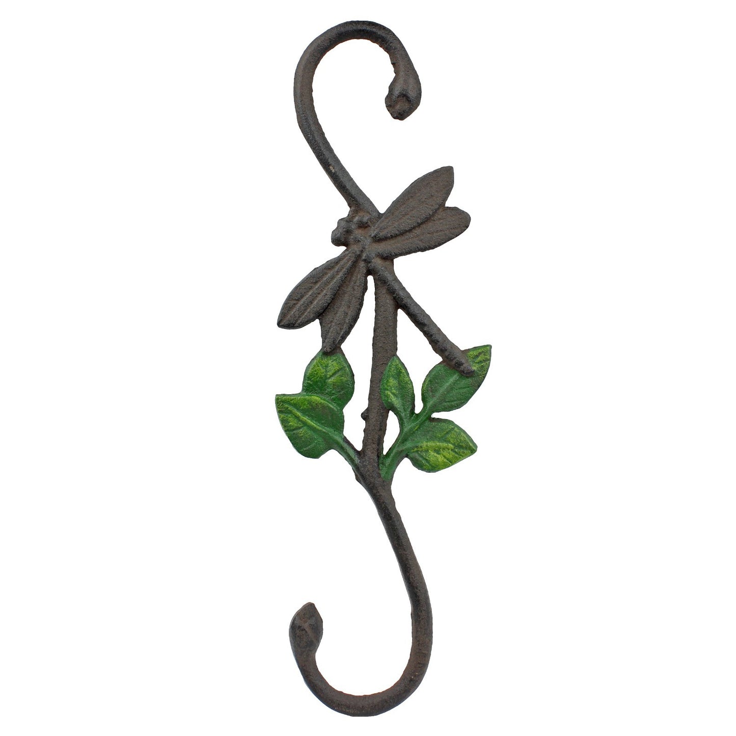 Rustic Cast Iron Butterfly & Dragonfly Set Garden Plant Hanger S Hooks 12 inch