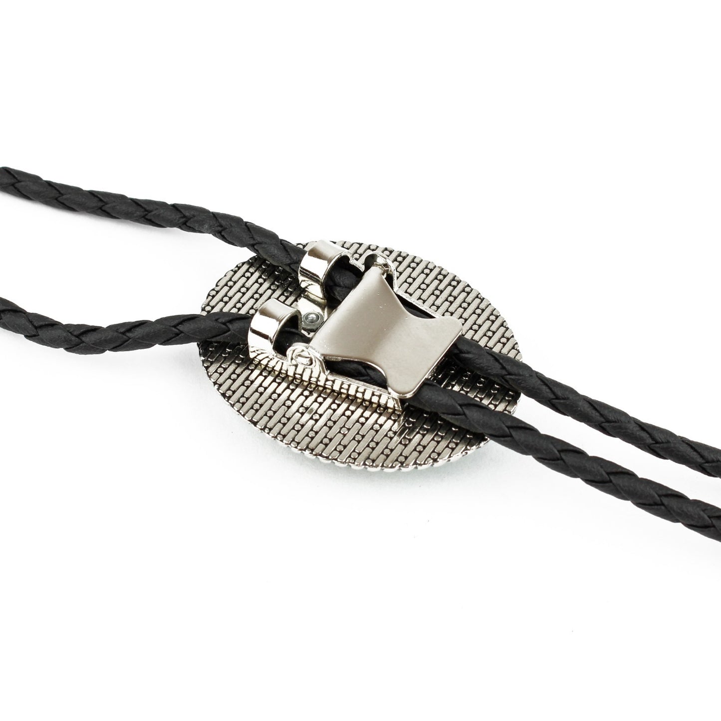 Oval Glow In The Dark Bucking Horse Cowboy Bolo Tie 40 in Adjustable Black Cord