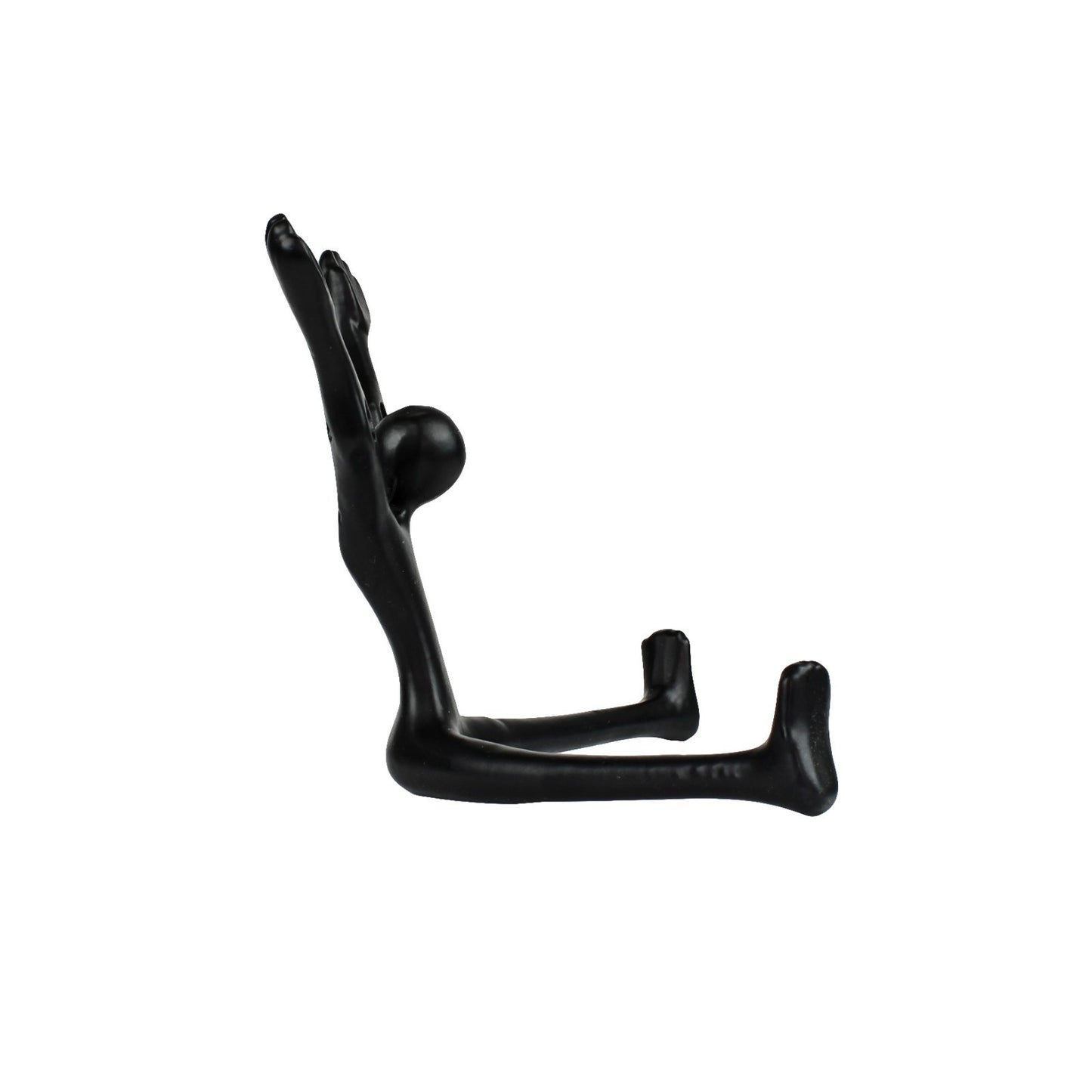 Black Cast Iron Yoga Pose Legs Double Wall Hook Key Towel Coat Purse Hanger