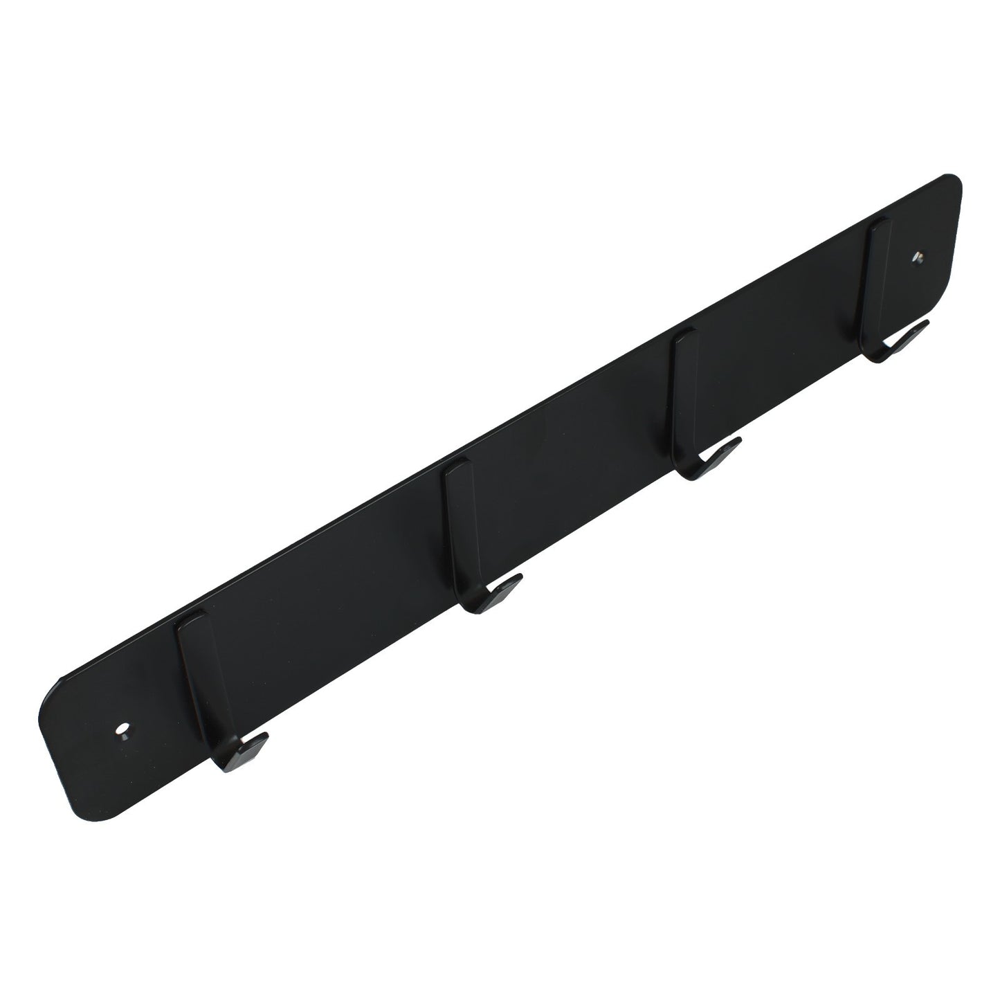 Modern Black Metal Wall Hook Rack Key, Towel, Coat, Purse, Dog Leash Hanger 18"