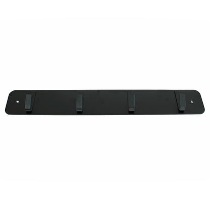 Modern Black Metal Wall Hook Rack Key, Towel, Coat, Purse, Dog Leash Hanger 18"