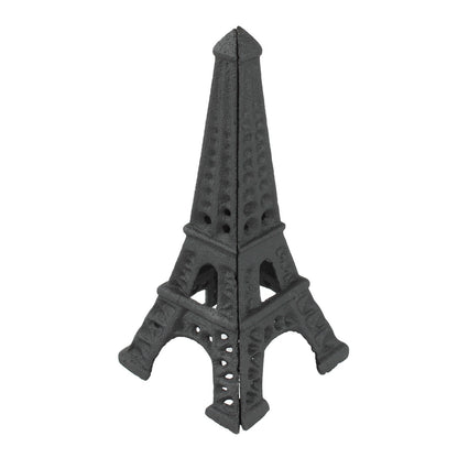 Small Cast Iron Eiffel Tower Shelf Decor Figurine Statue Matte Black 6 inch Tall